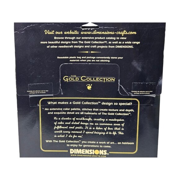 Dimensions Gold Collection Floral Retreat 35079 Half Cross Stitch Kit 11x15 2002 - Picture 4 of 4